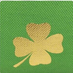 Storehouse St. Patricks Day Shamrock Tablecloth 60x84 Four Leaf Clover Polyester